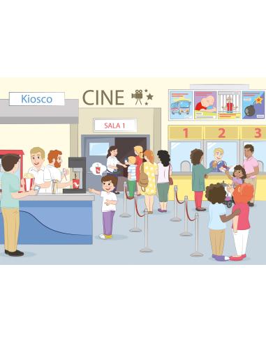 Comprensión con pictogramas El centro comercial