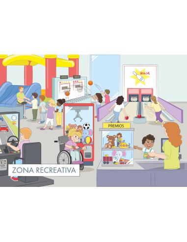 Comprensión con pictogramas El centro comercial