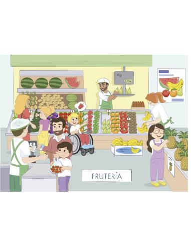 Comprensión con pictogramas. Los alimentos