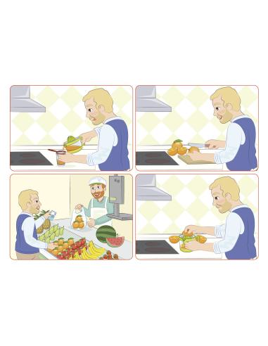 Comprensión con pictogramas. Los alimentos