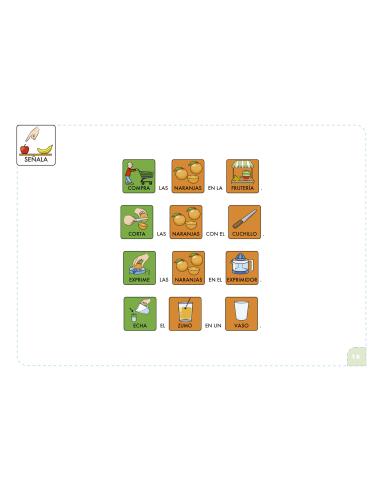 Comprensión con pictogramas. Los alimentos