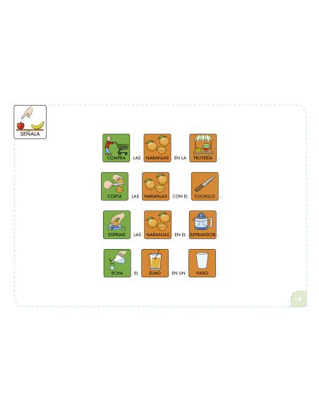 Comprensión con pictogramas. Los alimentos