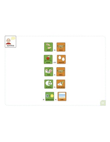 Comprensión con pictogramas. La naturaleza