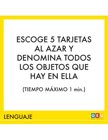 Juego de cartas de estimulación cognitivas para...