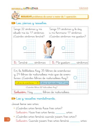 Cuadernos de refuerzo de matemáticas....