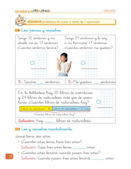 Cuadernos de refuerzo de matemáticas. Matemáticas comprensivas. Cálculo 2