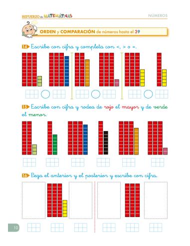 Cuadernos de refuerzo de matemáticas....