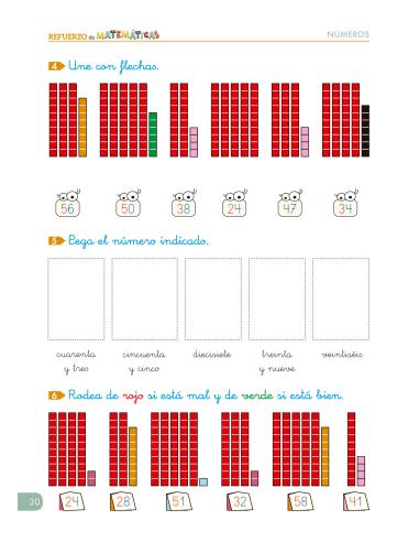 Cuadernos de refuerzo de matemáticas....