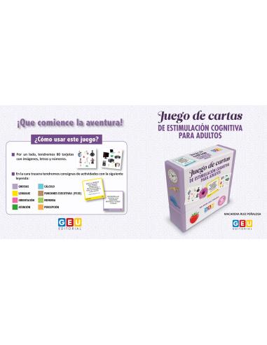 Juego de cartas de estimulación cognitivas para...