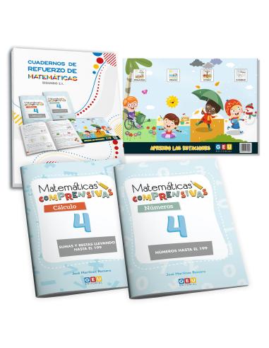 Pack cuadernos de refuerzo de matemáticas, Segundo 2.1