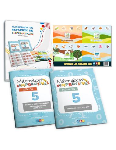 Pack cuadernos de refuerzo de matemáticas, Segundo 2.2