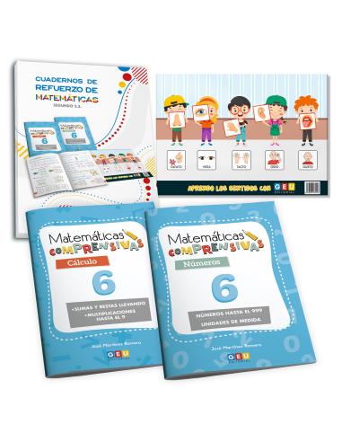 Pack cuadernos de refuerzo de matemáticas, Segundo 2.3