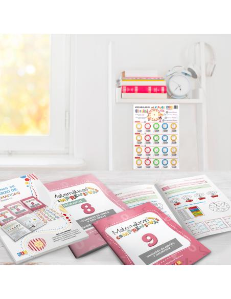 Pack cuadernos de refuerzo de matemáticas, tercero 3.2