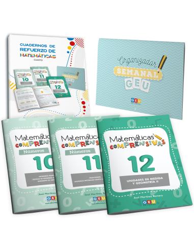 Pack cuadernos de refuerzo de matemáticas, cuarto