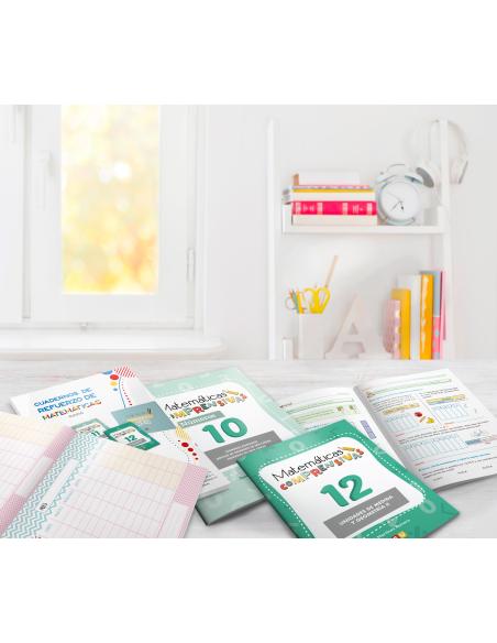 Pack cuadernos de refuerzo de matemáticas, cuarto
