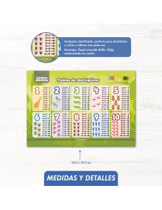 Tablas de multiplicar (formato rígido) 2