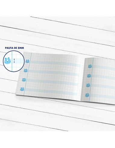 Pack de libretas en cuadrícula con pauta...