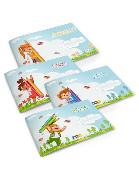 Pack de libretas de cuadrícula con pauta sombreada 6 mm