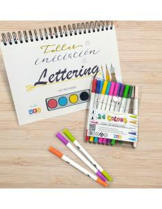 Pack rotuladores y cuaderno de lettering 2