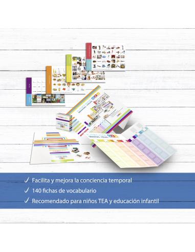 Planificador visual semanal con imagen real y...