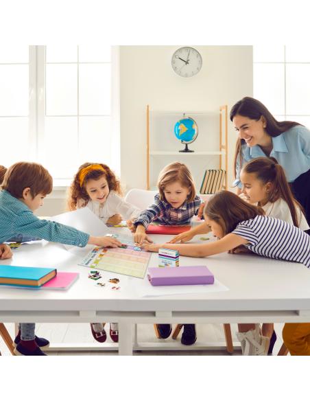 Planificador visual semanal con imagen real y velcro adhesivo