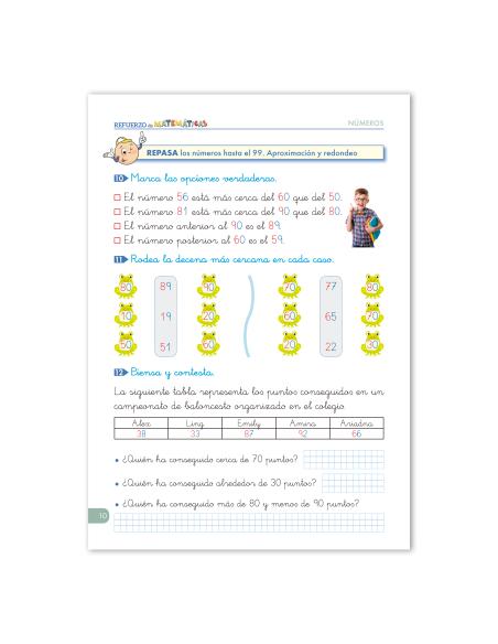 Cuaderno de refuerzo de Matemáticas comprensivas. Números 4