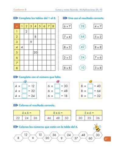 Cuadernos de refuerzo de matemáticas....
