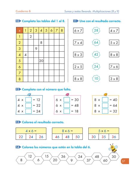Cuadernos de refuerzo de matemáticas. Matemáticas comprensivas. Cálculo 6