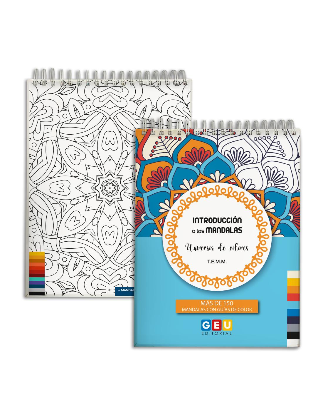 ★ Kit mandalas: Cuaderno y 24 rotuladores de doble punta ® Editorial GEU