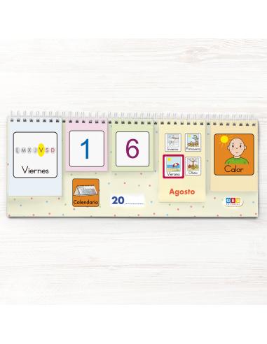 Calendario Infantil con Pictogramas GEU