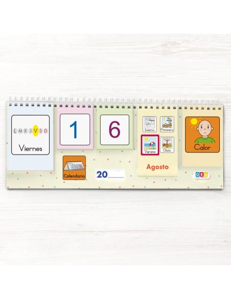 Calendario Infantil con Pictogramas GEU