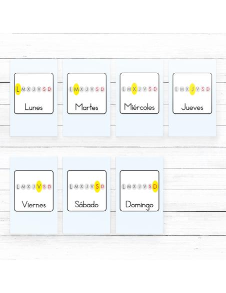 Calendario Infantil con Pictogramas GEU