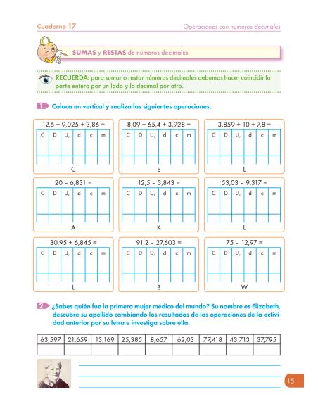 Cuaderno de refuerzo de matemáticas - Matemáticas comprensivas 17