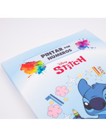 Kit Pintar por Números Stitch: Libro para Colorear Disney + 12 Lápices acuarelables - Manualidades stitch para calmar y relajar