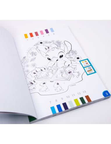 Paint by numbers. Stitch + lápices de madera