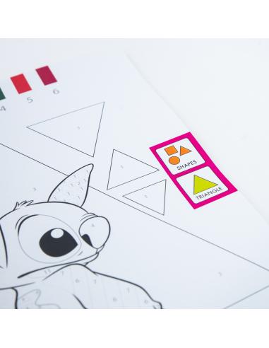 Paint by numbers. Stitch + lápices de madera