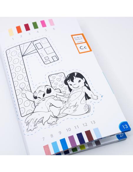 Paint by numbers. Stitch + lápices de madera