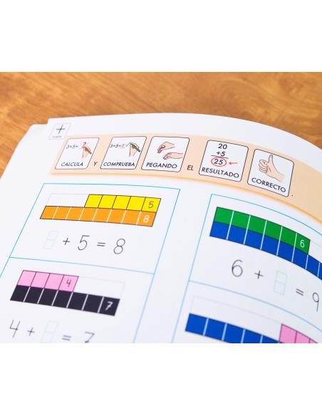 Cuaderno de refuerzo con matemáticas, Cálculo 1 Adaptación con pictogramas