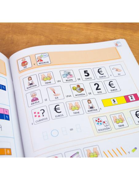 Cuaderno de refuerzo con matemáticas, Cálculo 1 Adaptación con pictogramas