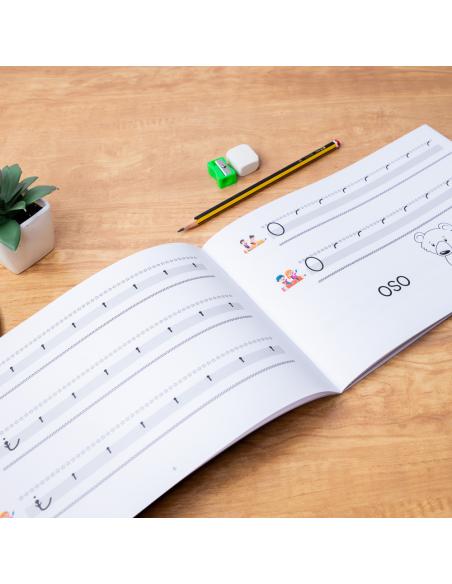 El caminito de las letras · Cuaderno 1· Pauta destacada 8 mm