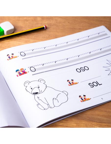 El caminito de las letras · Cuaderno 2 · Pauta destacada 6 mm