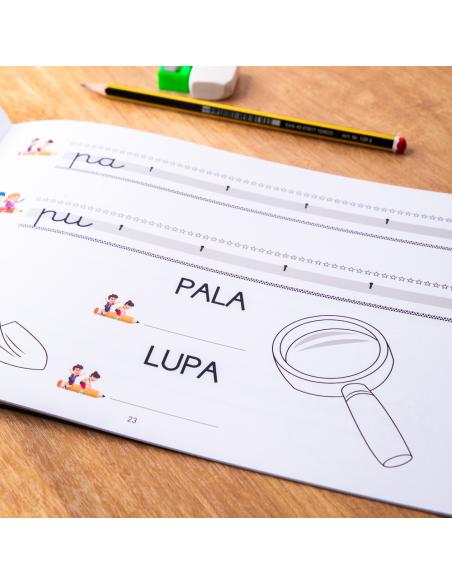 El caminito de las letras · Cuaderno 2 · Pauta destacada 6 mm