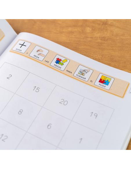 Cuaderno de refuerzo con matemáticas, Cálculo 2 adaptación con pictogramas