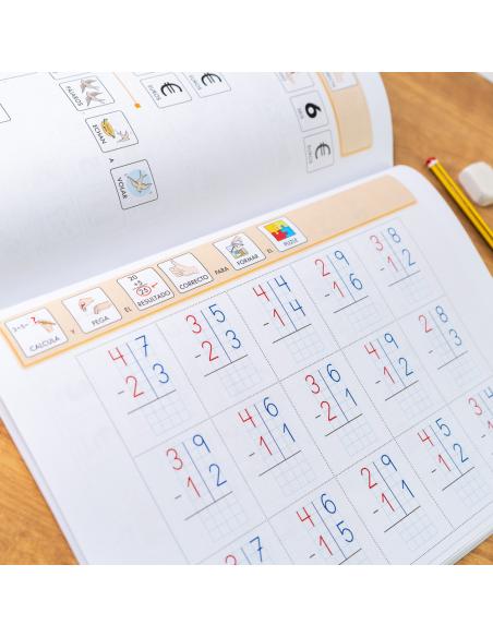 Cuaderno de refuerzo con matemáticas, Cálculo 2 adaptación con pictogramas