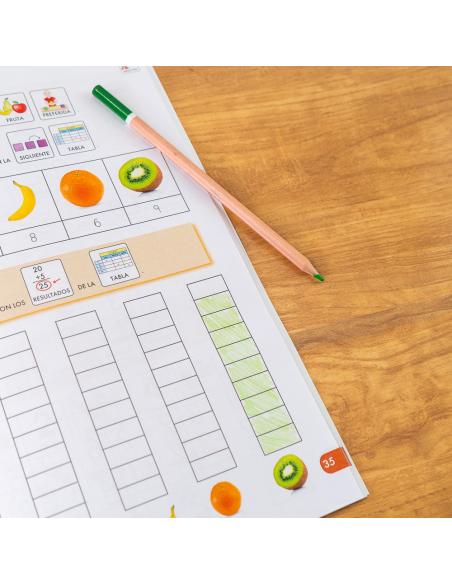 Cuaderno de refuerzo con matemáticas, Cálculo 2 adaptación con pictogramas