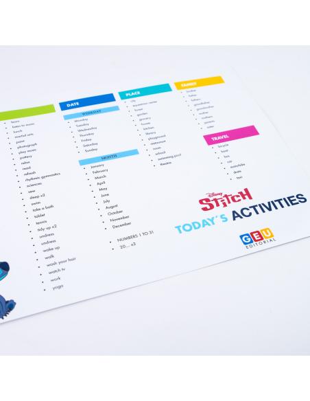STITCH. Planificador diario por la ruta visual en inglés