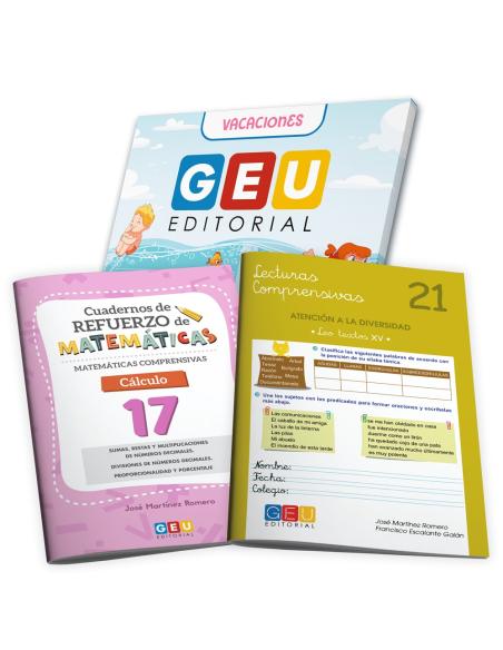 Pack de cuadernos de comprensión lectora y matemáticas
