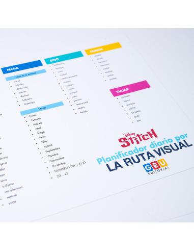 STITCH. Planificador diario por la ruta visual