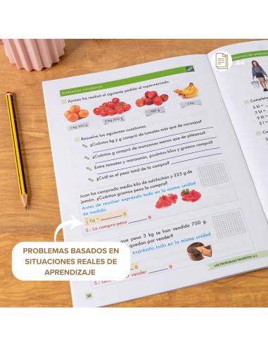 Pack problemas de matemáticas para primaria 4