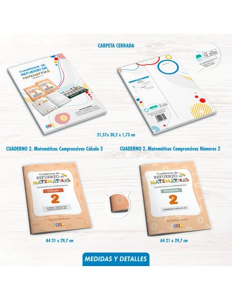 Pack cuadernos de refuerzo de matemáticas, Primero 1.2